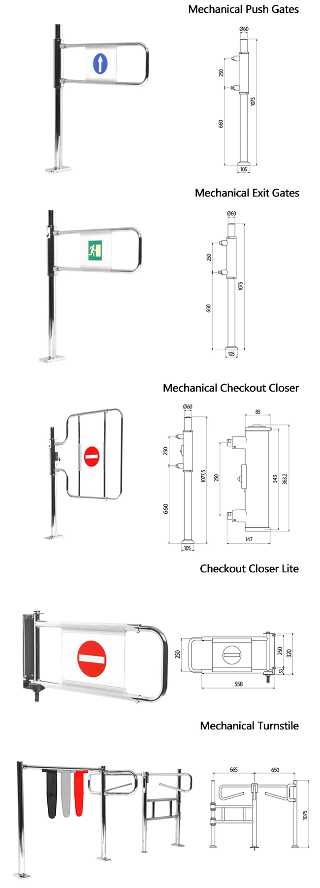 EAS Alarm Gate System for Supermarket