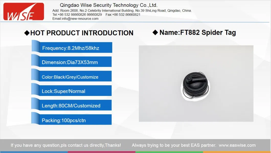 New Spider Wrap Tag Price Double Frequency RF Am Spider Tag Merchadise Security EAS Anti-Shoplifting Systems and Tags EAS Self Alarm Anti-Theft Hard Tag